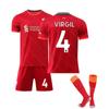 2122 Liverpool Home No. 11 Saleh No. 10 MANET Football Shirt Children's Adult Suit Training Shirt