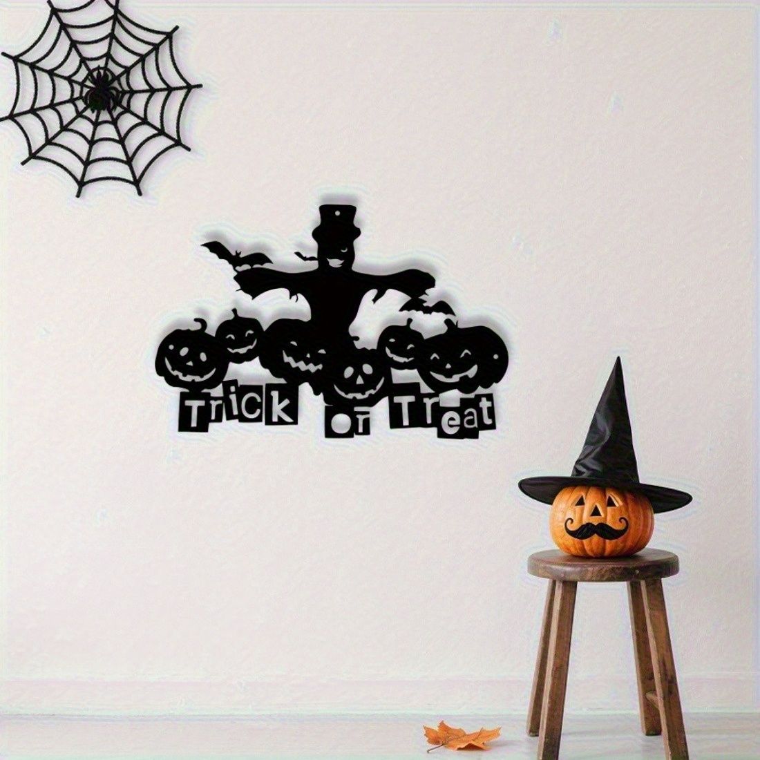 Metal Halloween Decorations Skeleton Wall Art