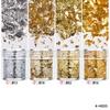 4pcs/Set Confetti Gold Foil Leaf Flakes Craft Paper For Wax Seal Making Wedding Invitation Envelope Decoration Candle Making