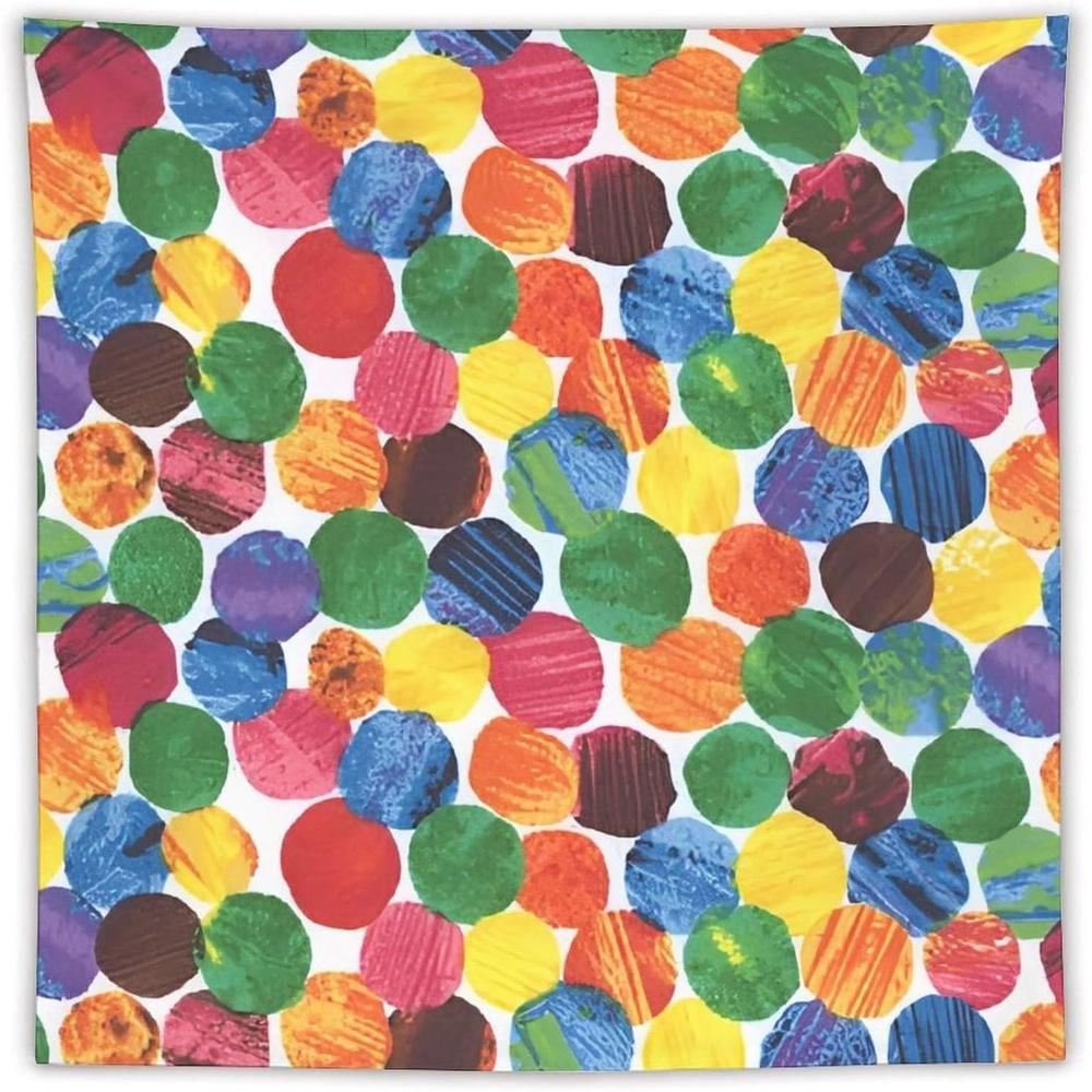 

Colorful Polka Dot Tapestry Vibrant and Playful Wall Art for a Cheerful Joyful and Energetic Decor Statement 74x94cm(29x37in)