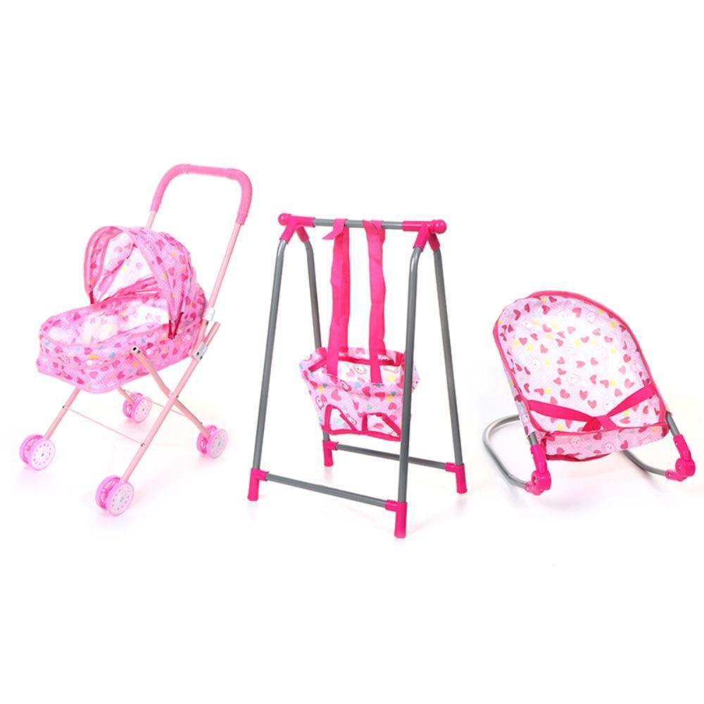 Simulation Play House Toddler Dining Chair Doll Rocking Chairs Doll Swing Bed  Baby Toddler