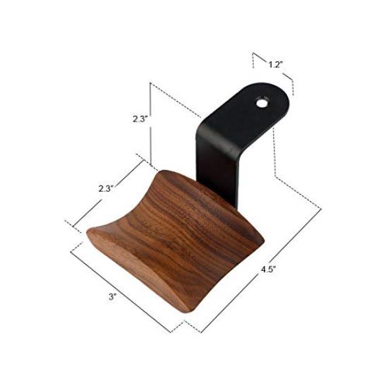KiaoTime Kopfhörerhalter Halter Nussbaumholz Headset Universell Passend - Ständer, (Untertischhalterung)