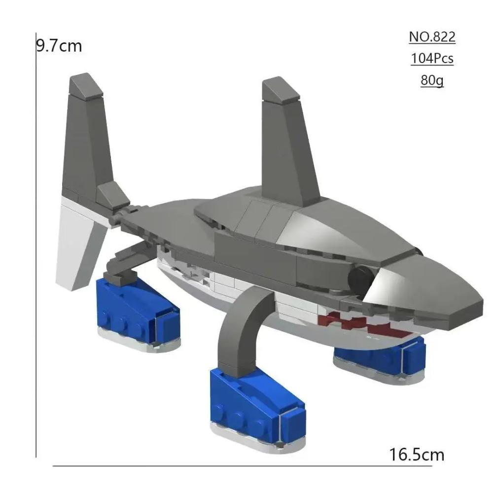 Brainrot Tung Tung Tung Sahur Italy Tralalero Tralala Building Blocks Funny Assembly  Bricks Toys for Child's Birthday Gifts