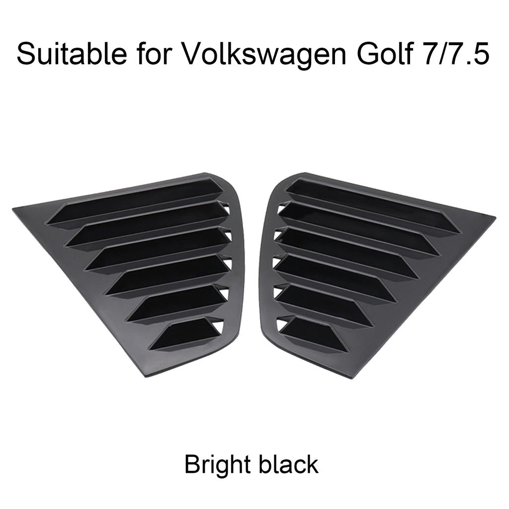 2PCS Car Rear Window Shutter Cover Trim Window Louver Side Vent Trim For GOLF 7 GOLF 7.5 MK7/7.5 GTI GTD R MODELS Accessories