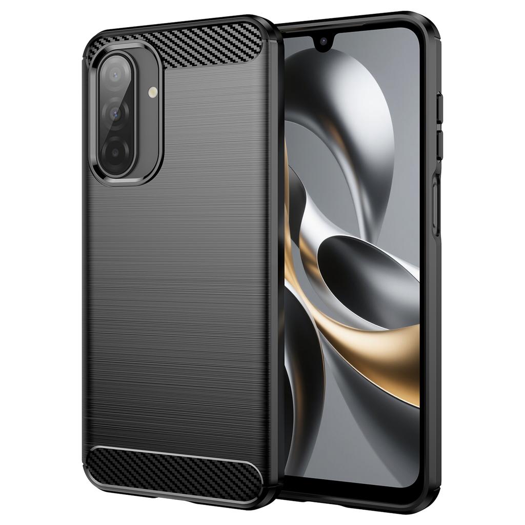 For Samsung Galaxy A17 Case Protective Phone Cover Carbon Fiber Texture Brushed