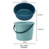 Chahua Non-Slip Plastic Washbasin & Bucket 2-Piece Set