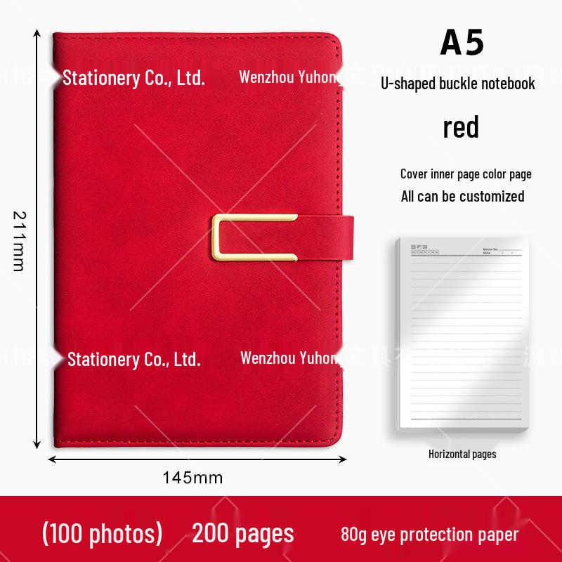 Custom Logo Business Notebook Gift Set with Buckle