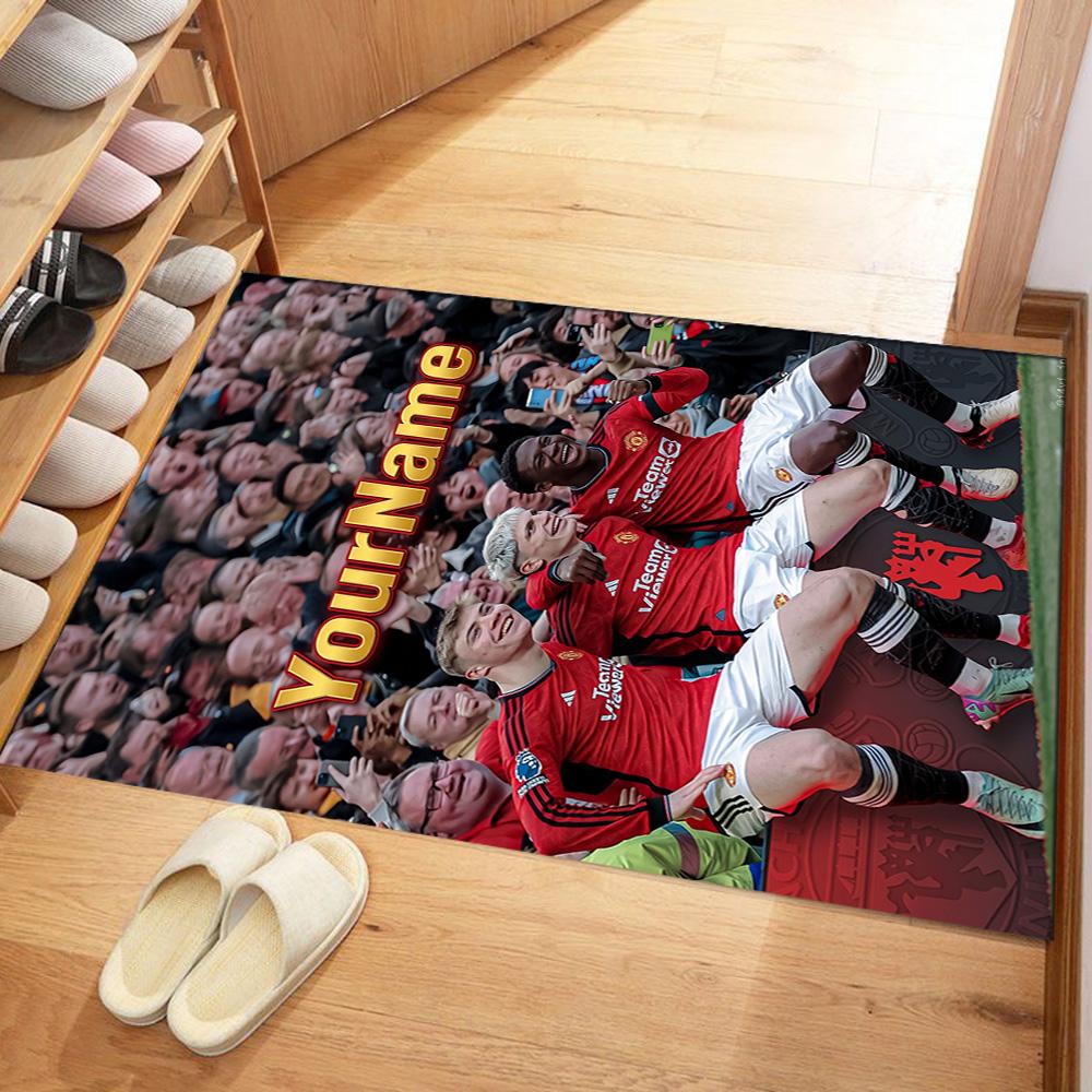 Manchester Customize Your Name Area Rug Design for Kitchen Hallway Foyer Dining Room Antislip Carpet Anime Office Decor Wedding Party Gift