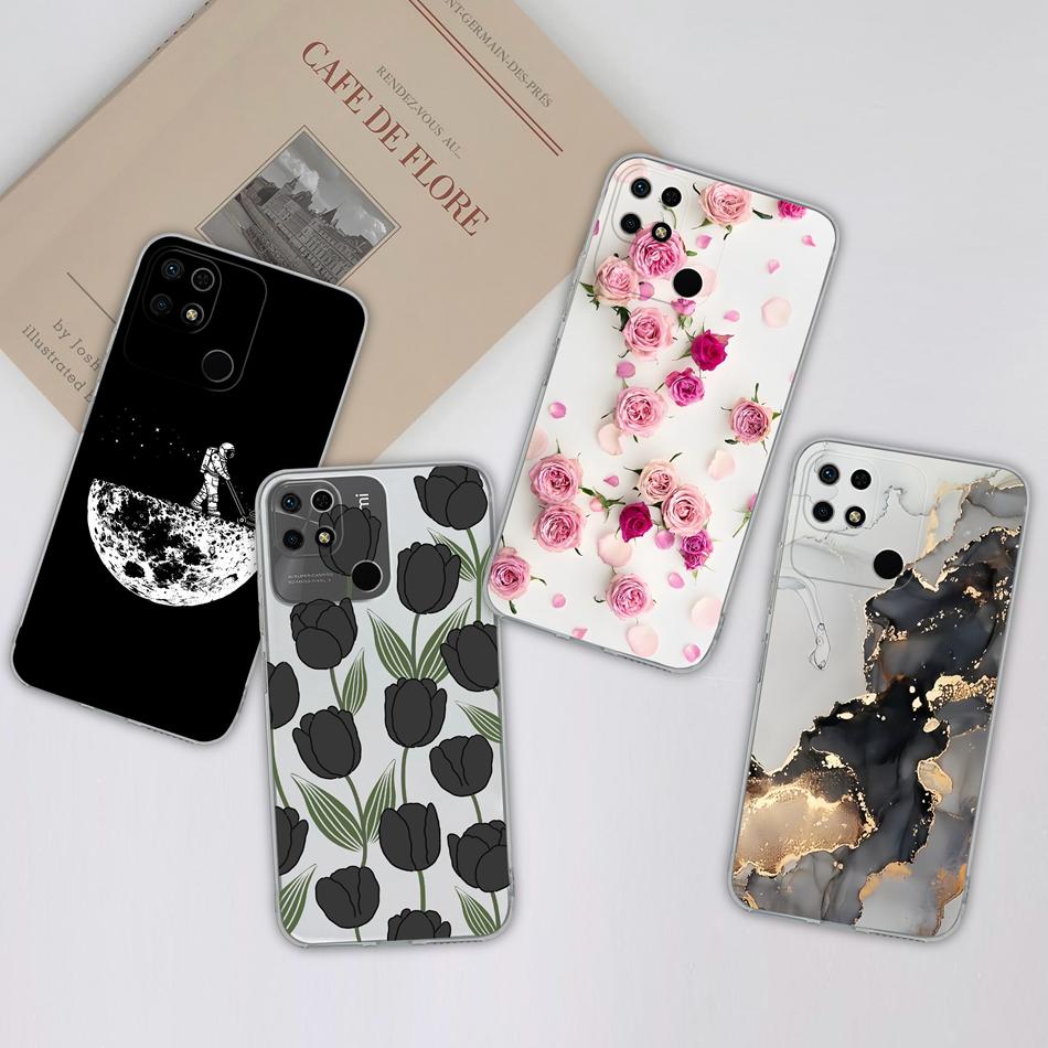 Covers For Redmi 10C Case Stylish Fun Soft Transparent Slim Silicone Anti Drop Phone Shell For Xiaomi Redmi 10 C Bumper Fundas