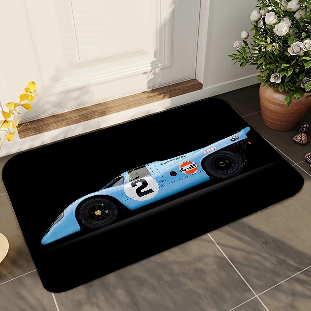 1 pezzo Tappetini Assorbenti Antiscivolo per Bagno Auto da Corsa Gulf Decorazioni per la Casa Tappeti Tappetini per Pavimento Cucina Casa
