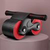 Abdominal Wheel Exerciser Dual Wheel Design Abdominal Fitness Wheel Automatic Rebound Anti-Slip for Bodybuilding Training