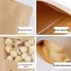 Custom Moisture-Proof Kraft Paper Bags with Window for Baking and Tea