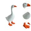 Gans Statue Heimdeko Accessoires Dekorative Magnetische Gans Schlüsselhalter Ornament Tierskulptur zur Schlüsselaufbewahrung Einweihung