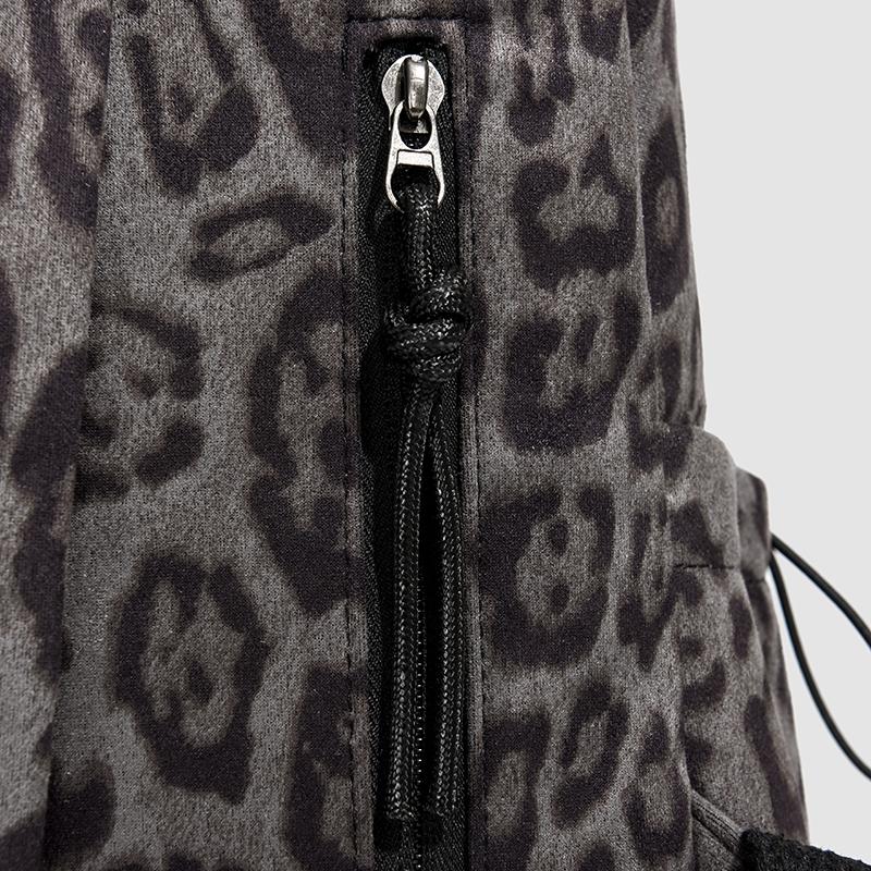 Leopard Print Backpack Travel Backpack Women's Schoolbag