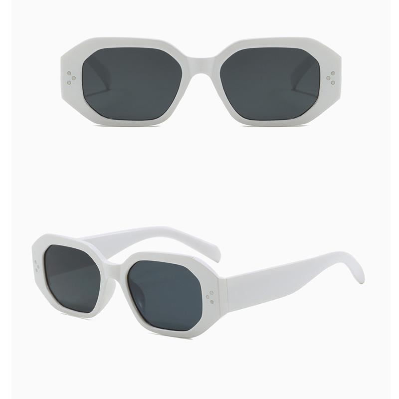 Korean Square UV Resistant Sunglasses For Men And Women Fashion Polygon Street Photography Outdoor Sunscreen Sun Glasses