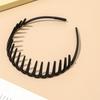 Korean Style Minimalist Women's Headband Hair Accessories Solid Color Versatile with Teeth and Anti Slip Bangs Broken Hair Band