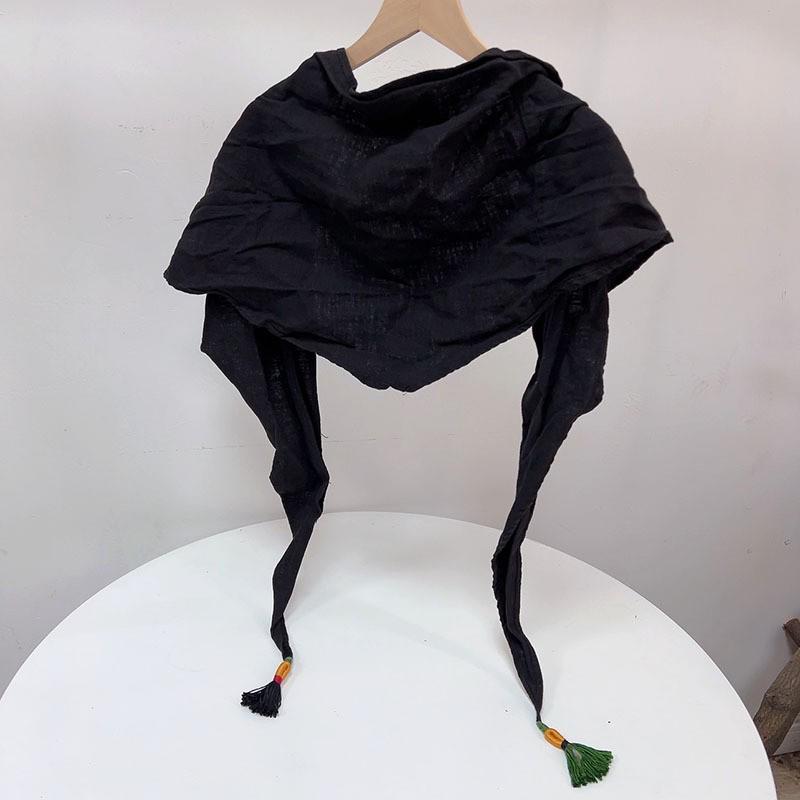 

Шелковый треугольный шарф в стиле ретро - тонкий летний женский аксессуар для шеи