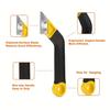 Tile Grout Saw Grout Removal Tool, Angled-Design Grout Hand Saw with 10 Diamond Surface Blades for Tile Cleaning, Removing Paint