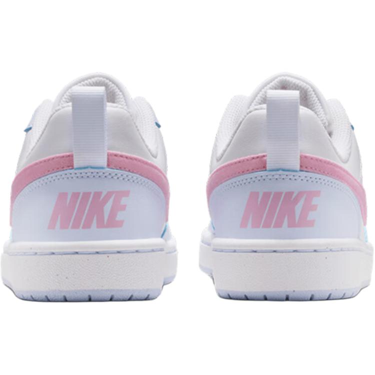 Nike Court Borough Wygodne Dopasowanie Niskie Trampki Dziecięce Unisex Trampki Białe IQ2725101