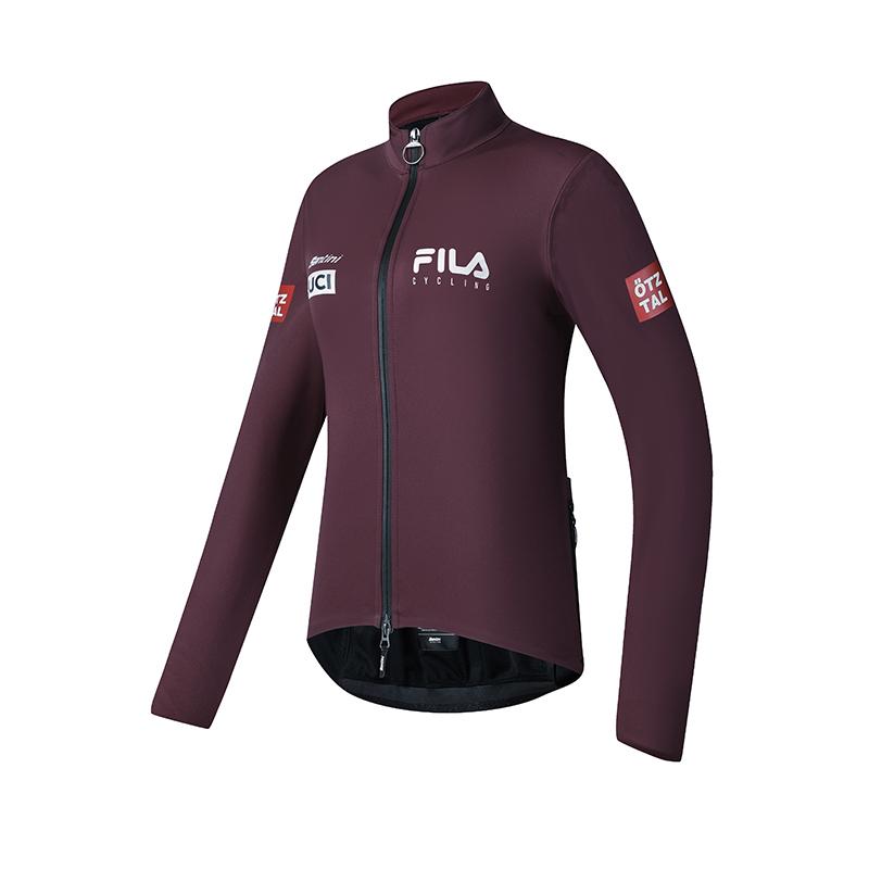 FILA Cycling Logo Comfortable Fashion Casual Knit Jacket Women jackets Royal-Purple A11W518502F-PU