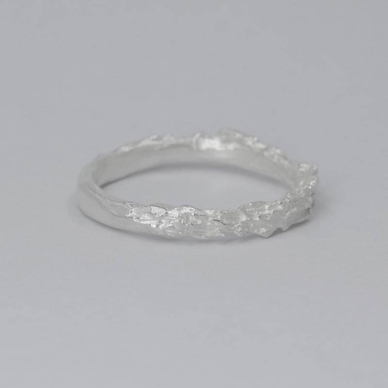 Mouvebament White simple Ring_Silver 925
