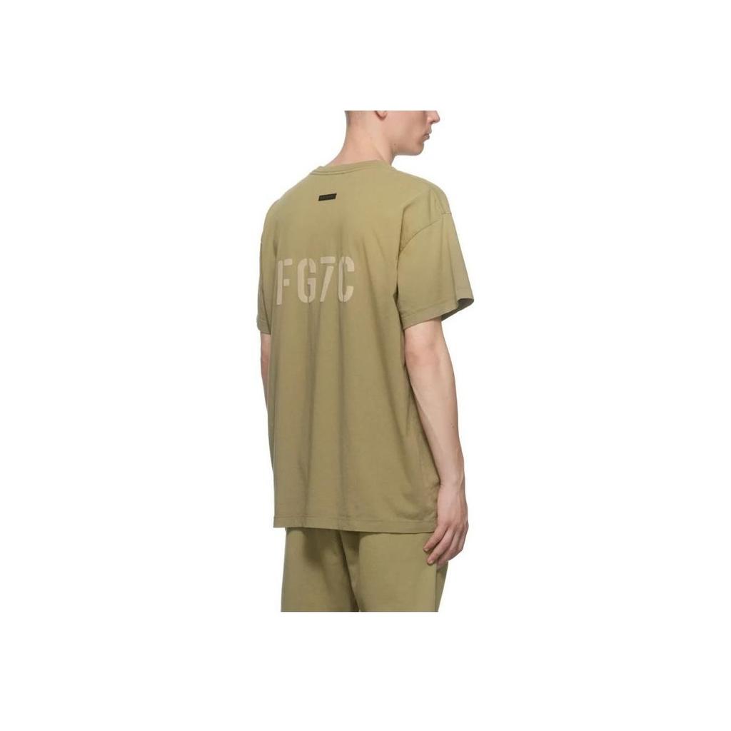 Fear Of God SS23 Eternal Series Short Sleeve Cotton Jersey T-Shirt In Green Vintage Army Men T-Shirts FOG-SS23-731