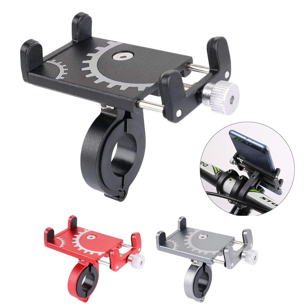 Bicycle & Motorcycle Phone Mount Detachable 360 Degree Rotation Phone Holder Universal Metal Phone Holder for Bike Handlebars