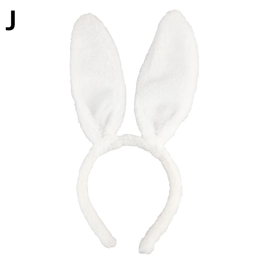 Easter Bunny Ears Headband Plush Rabbit Ear Hairband For Kids Adults Easter Party Favors Costume Accessory Holiday Decoration