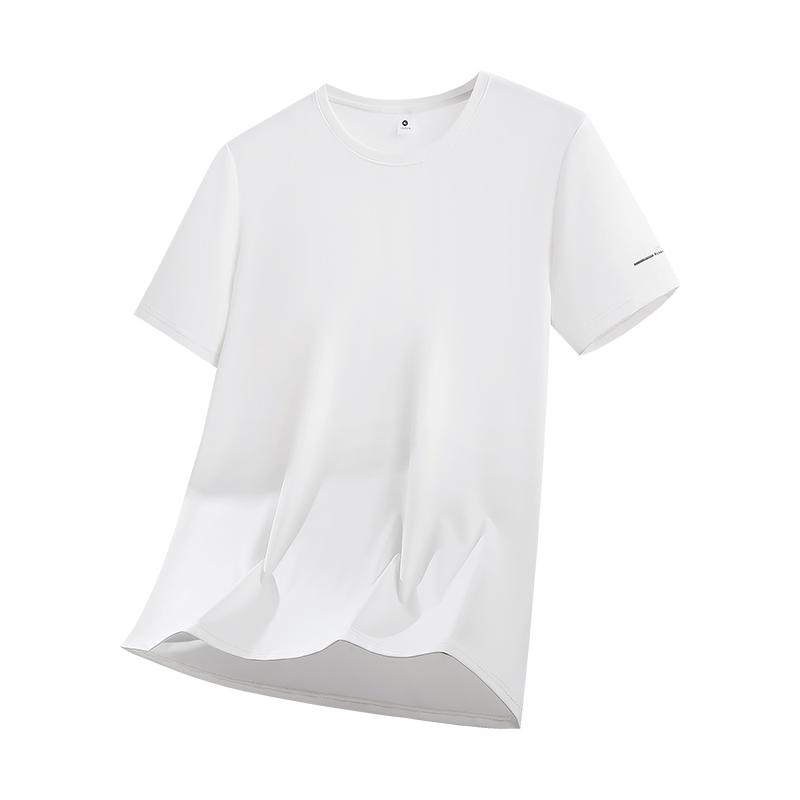 

Ice Silk T-shirt Men s Fashion Casual Quick-drying Short Sleeve Men s Cool Breathable Loose Sports Top Men s Slim Breathable Casual Half Sleeve XL білий