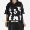 2026 Sommar Vintage OBSESSION Film T-shirt, Sur Nikki Grafiskt T-shirt, Gotiskt Skräck T-shirt