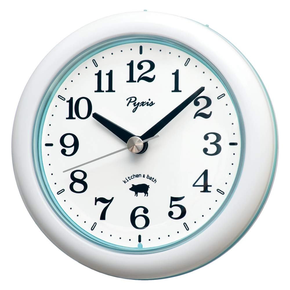 Seiko Clock Wall Clock/Table Clock, Kitchen & Bathroom Clock, Analog, Water Resistant (NA613W)