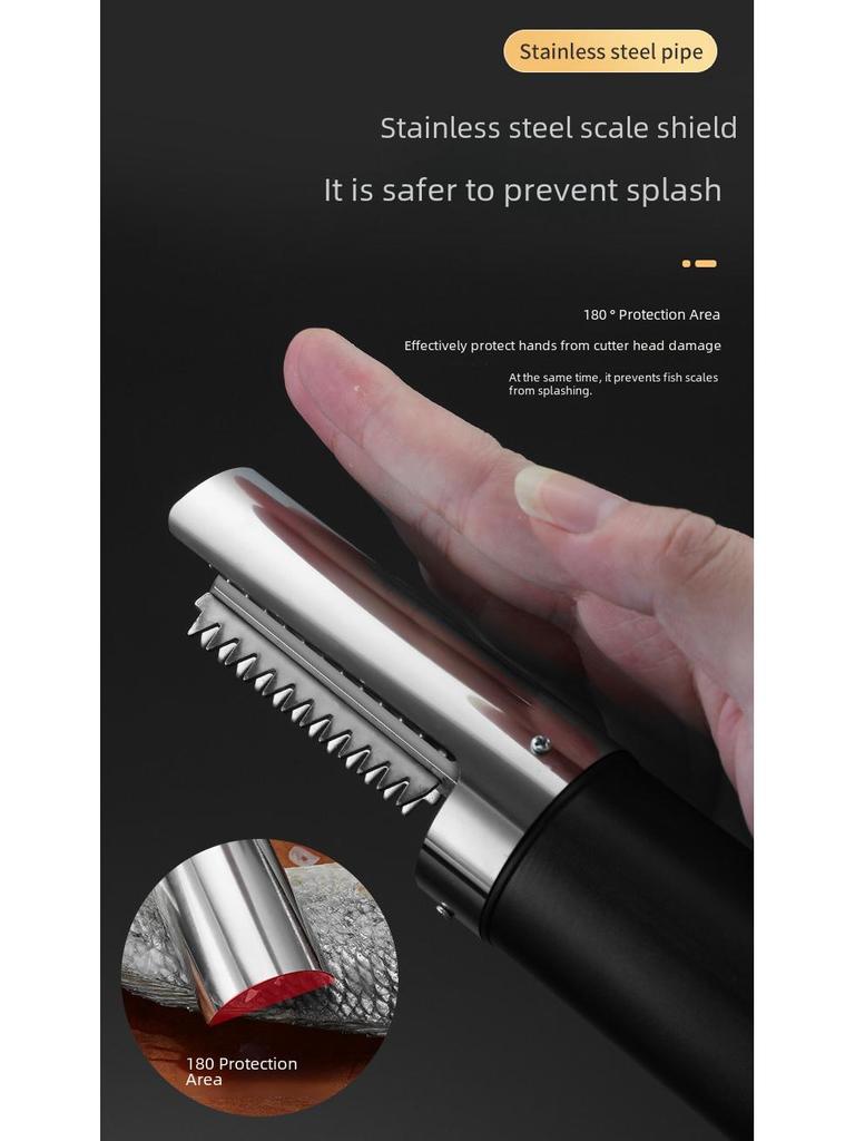 Cordless Electric Fish Scale Remover Scraper for Commercial and Home Use