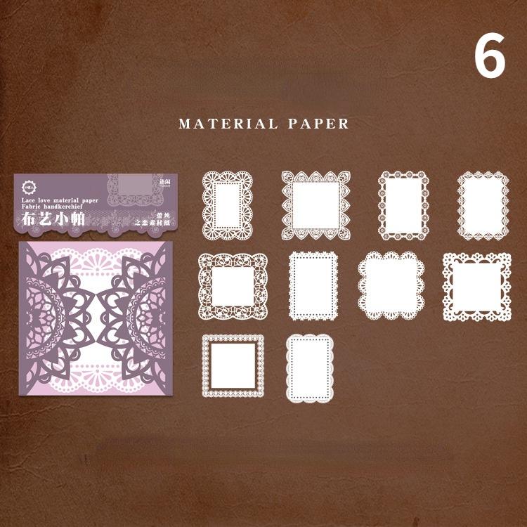 

10 штук подложки из бумаги, материал для резьбы, кружево, серия «Любовь», простое искусство, украшение для занавесок