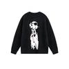 Unisex Oversized Knit Sweater With Dalmatian Print - Winter Warm Casual Pullover Teens Adults