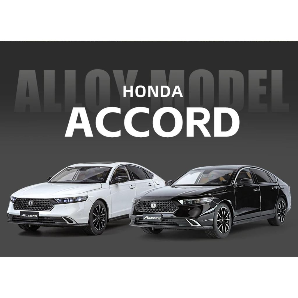1/18 Honda Accord Alloy Die Cast Car Model Seat Adjustment Tire Shock Absorbing Collection Ornaments Birthday Gift