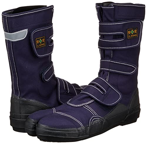 Sokaido High Altitude Safety Shoes with Crotch, L-Winds VO-80, Navy Blue, Size 27.0cm