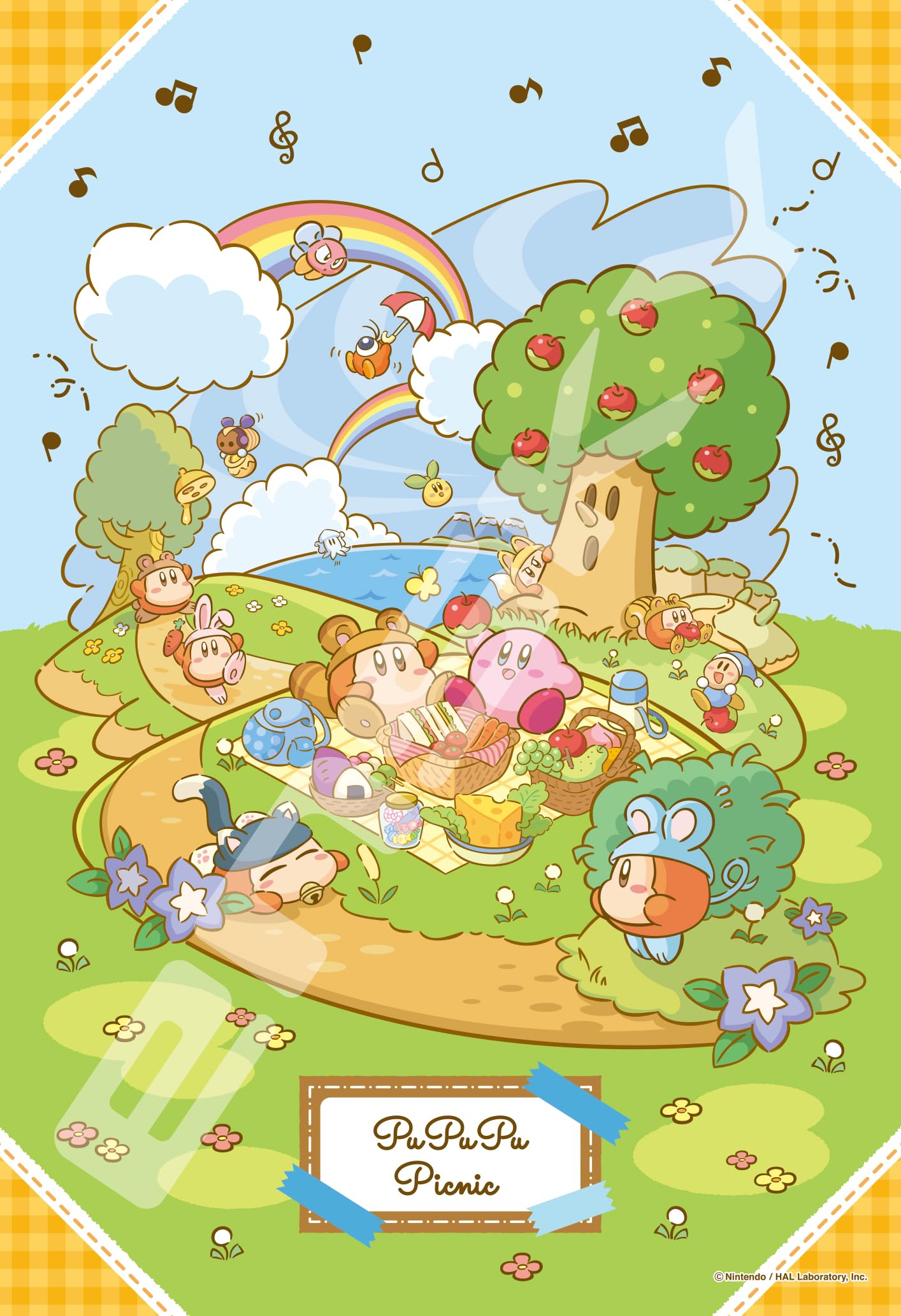 Ensky Pupupu Picnic 26 x 38 cm Jigsaw Puzzle 300 Pieces JIGSAW PUZZLE Kirby s 300-1939