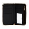 COACH Zip Around Leather Circumferential Zip Closure Wallet Card Holder Medium Women's Pure Black C4124-IMBLK