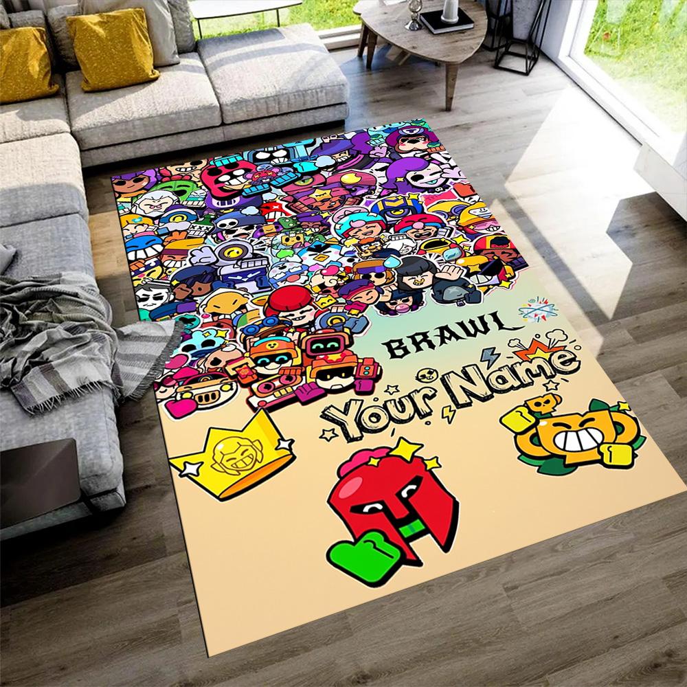 Supercell Customized Name Floor Mat Perfect for Hallway Living Rooms Entryway Kitchen Anti-slip Rug Decorate Offices Gift for Festivals