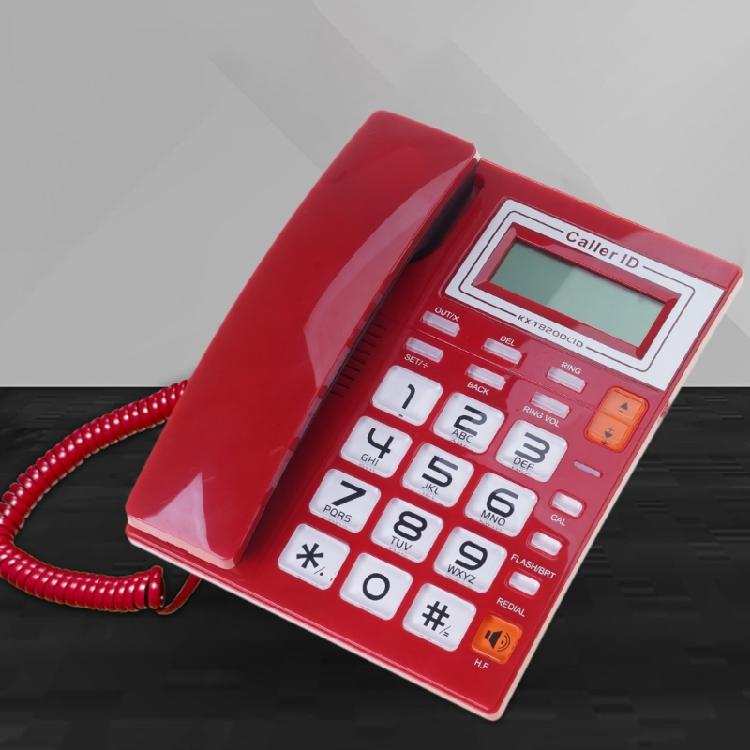 Corded Landline Phone Big Button Household Business Desktop Landline Telephone with LCD Display for Office Front Desk
