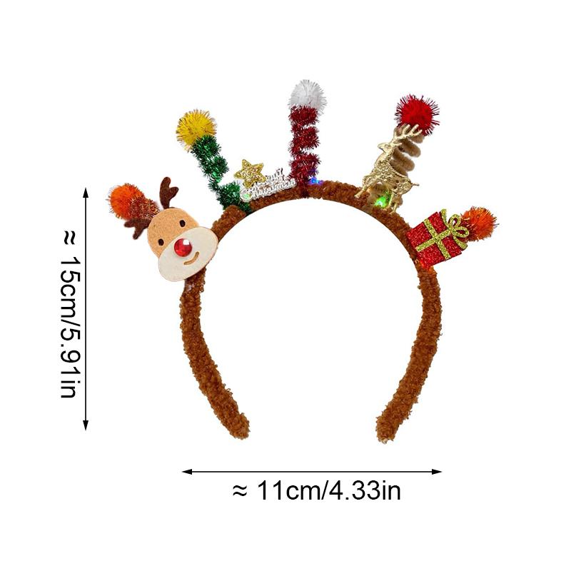 1PC Cute Hairband Merry Chritmas Christmas Party Favors Christmas Twisted Headband Santa Claus Xmax Tree Hair Accessories