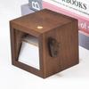 Custom Hand-Crank Animation LED Light Solid Wood Flip Photo Box Unique Memorial Gift for Couples Mother's Day Modern Home Decor