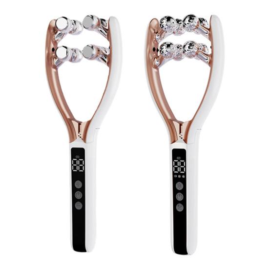 Face Massage Roller Tool V-Shape Lifting Massager for Skin Tightening Anti-Aging & Relaxation Portable