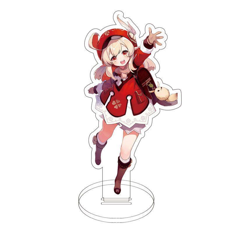 Genshin Impact Game Acrylic Figure Stand Klee Keqing Ganyu Display Desktop