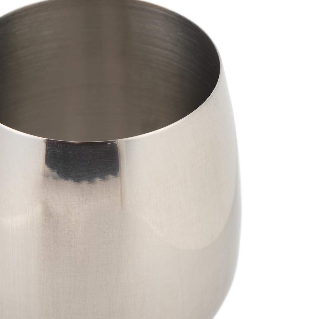 SUS304 Edelstahl Stielloses Weinglas Unzerbrechlich Bruchfest Metall Weinkelch 550 ML Temperaturisoliert