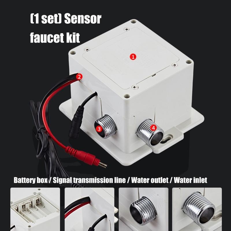 Automatic Sensors Faucets with High Sensitivity Detection Hygienic Water Flows Control Device for Sink Vanity Upgrades