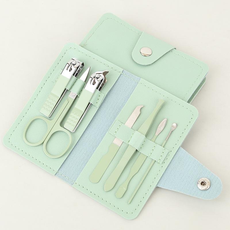 7-Piece Manicure Set: Nail Clippers, Pliers, Scissors & LOGO Print Gift Set