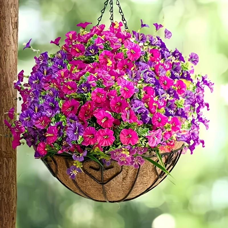 Vibrant Artificial Flowers - UV-resistant and Fade-resistant Floral Arrangement, Bright Multicolored Blooms, Suitable