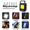 Multi Functional LED Flashlight Three Head Keychain Light USB Rechargeable Outdoor Waterproof Lighting Spotlight Work Light