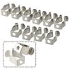 10pcs Clips Tool Holder Clips Courtyards Manganese Steel Replacement SPRING TERRY Clips Silver Professional Tool For Garages